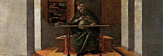 BOTTICELLI, Sandro St Augustine in His Cell china oil painting image